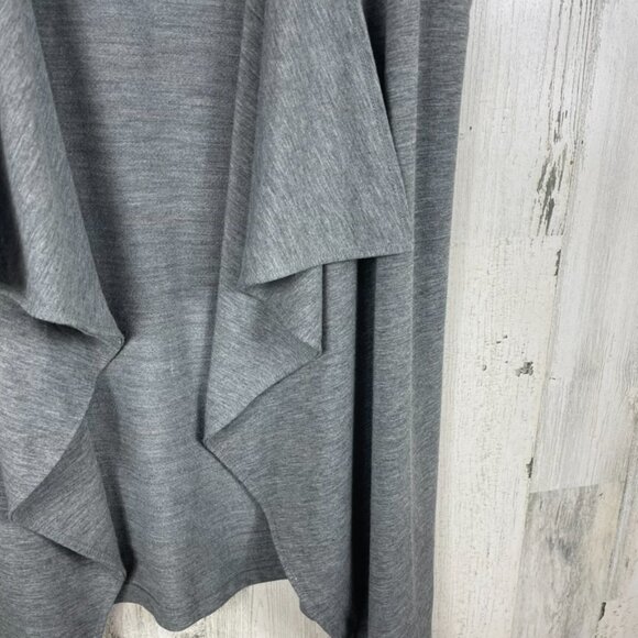 Matilda Jane open front waterfall cardigan gray size Small sleeveless layering - Picture 3 of 7